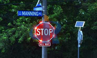 solar traffic signs